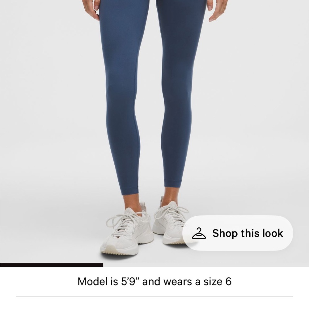 Lululemon Athletica Wunder Train 25inch leggings in Green Jasper